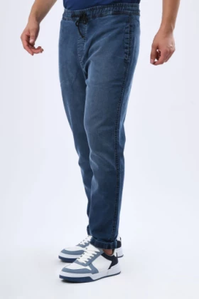 Pantalon denim avec cordon