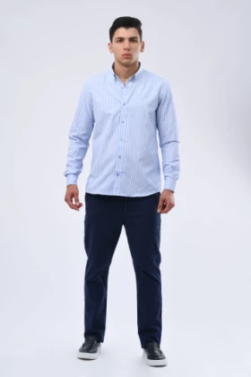 Chemise rayée manches longues